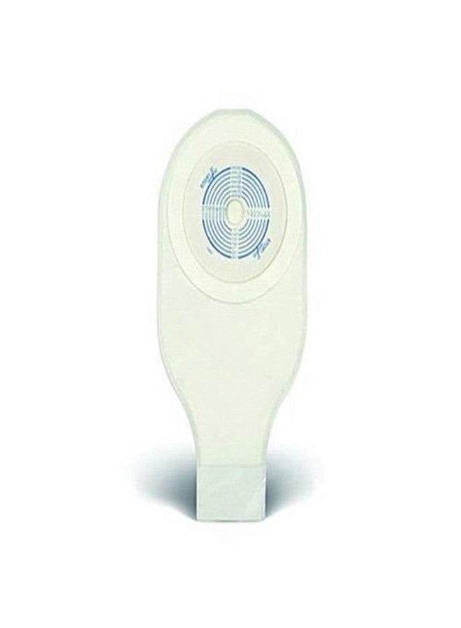 ConvaTec 125330 Tape Collar, 12" Pouch with 1-Sided Comfort Panel, Tail Clip, Transparent, 3/4" - 2 1/2" Stoma Opening, Pack of 20
